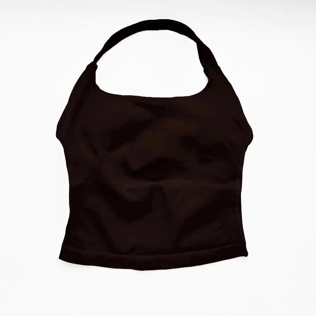 NCLAGEN NEW Halter Top Gym Clothes Woman Removable Chest Pad Yoga Tank Tops Push-up Sports Bra Fitness Workout Activewear