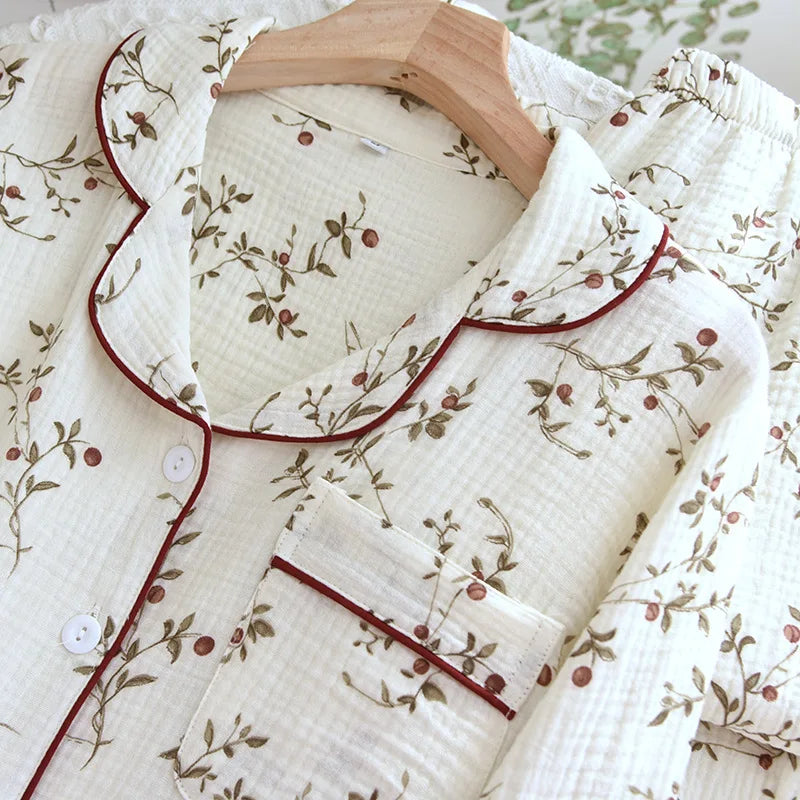 Crepe Cardigan Lounge Set