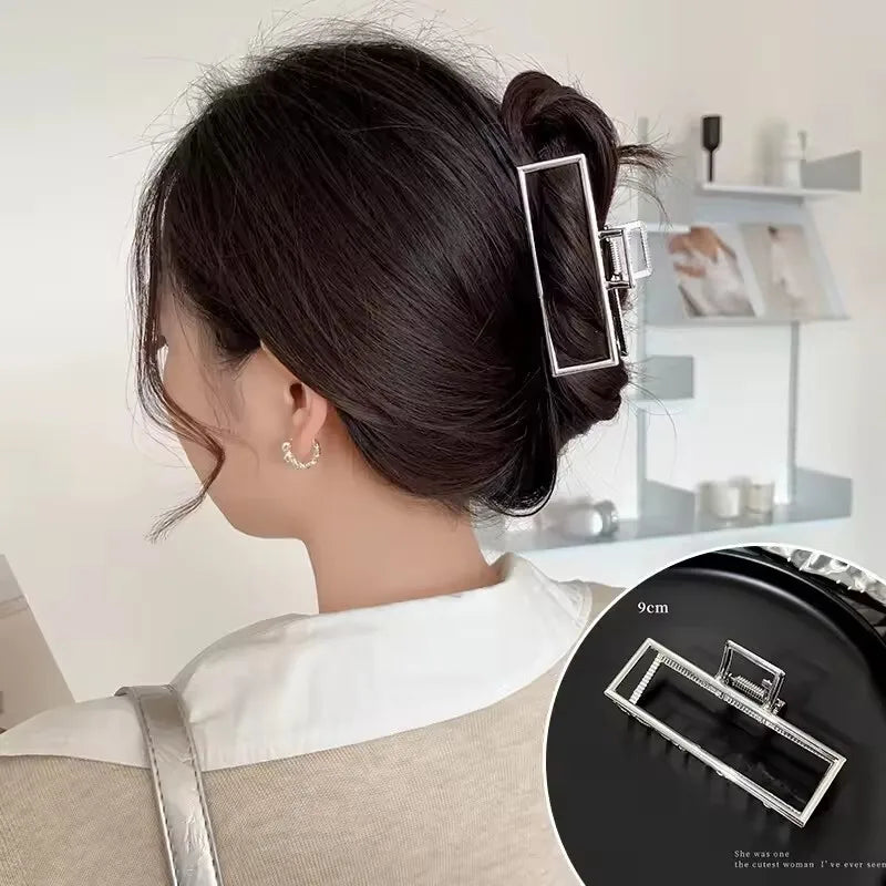 Geometric Metal Hair Claw