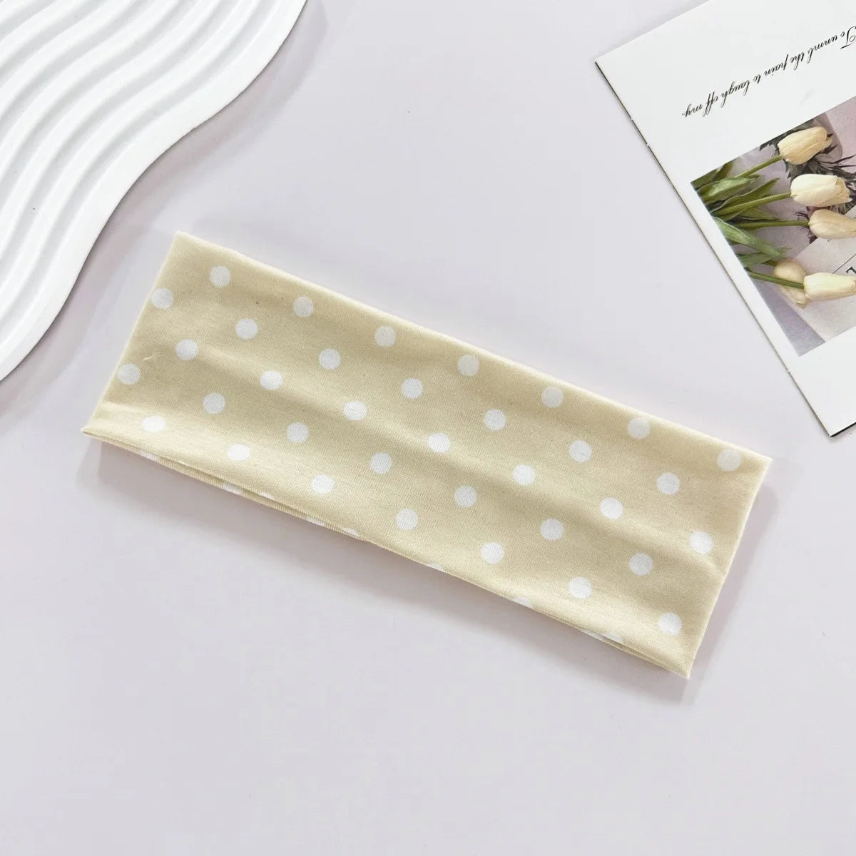 Polka Dot Elastic Headband