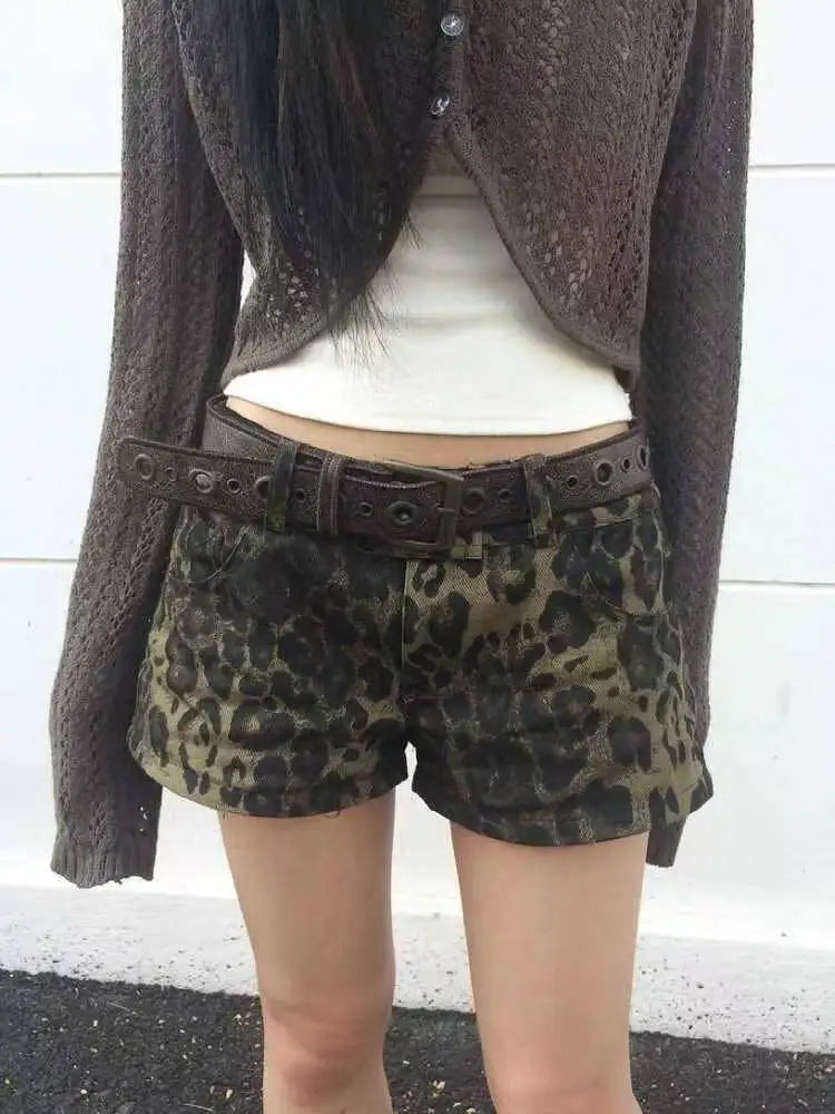 Summer Women Y2k Streetwear Gyaru Harajuku Fashion Grunge Vintage Coquette Low Rise 2000s Jean Shorts Denim Hot Pants Japanese