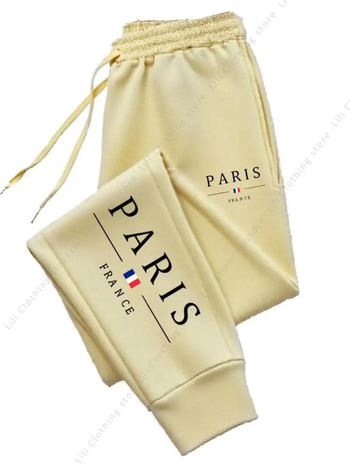 2025 New Hot Sale PARIS Jogger Pants for Women's Trousers High quality Autumn Winter Fleece Casual Sports Sweatpants Women Pants