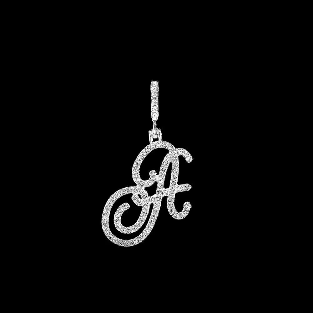 Crystal Initial Letter Necklace