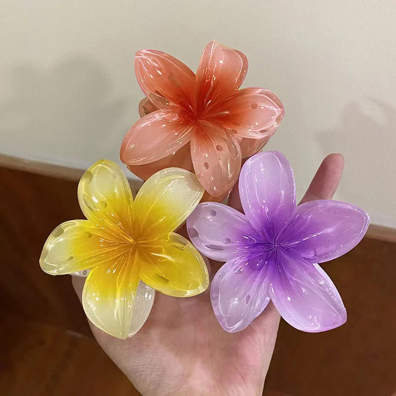 Floral Hair Claw Clip