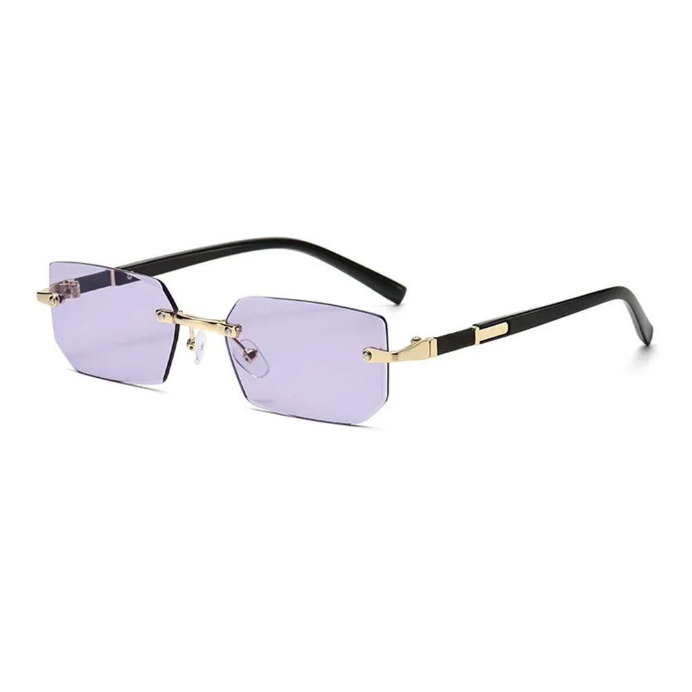 Rimless Rectangle Sunglasses
