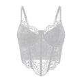 Lace Trim Camisole Crop Top