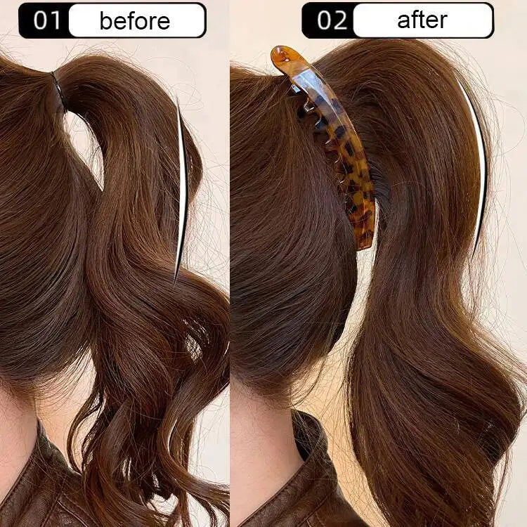 Tortoiseshell Banana Hair Clip