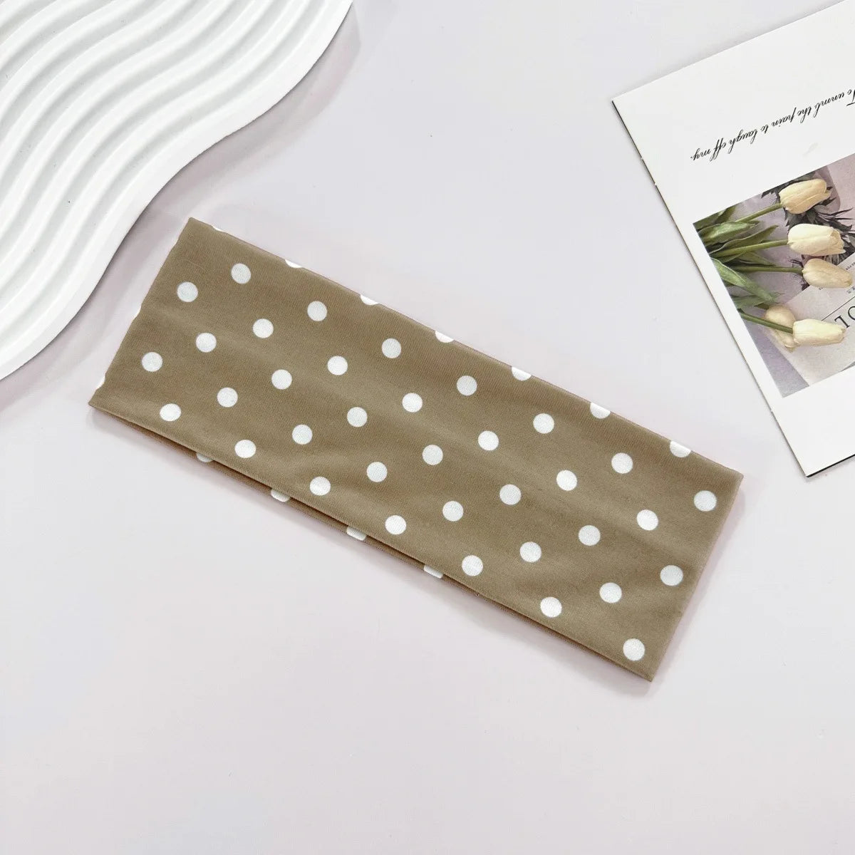 Polka Dot Elastic Headband