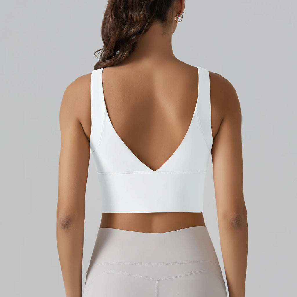 Yoga Bra Underwear Women Summer Shockproof Bra Beautiful Back Sports Running External Wear Training Fitness Yoga Tank Top Bra