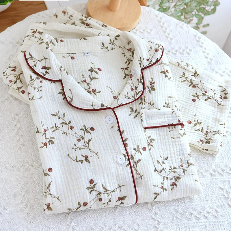 Crepe Cardigan Lounge Set