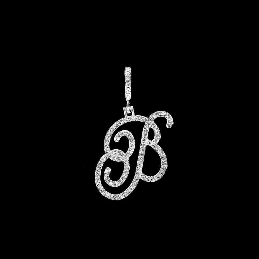Crystal Initial Letter Necklace