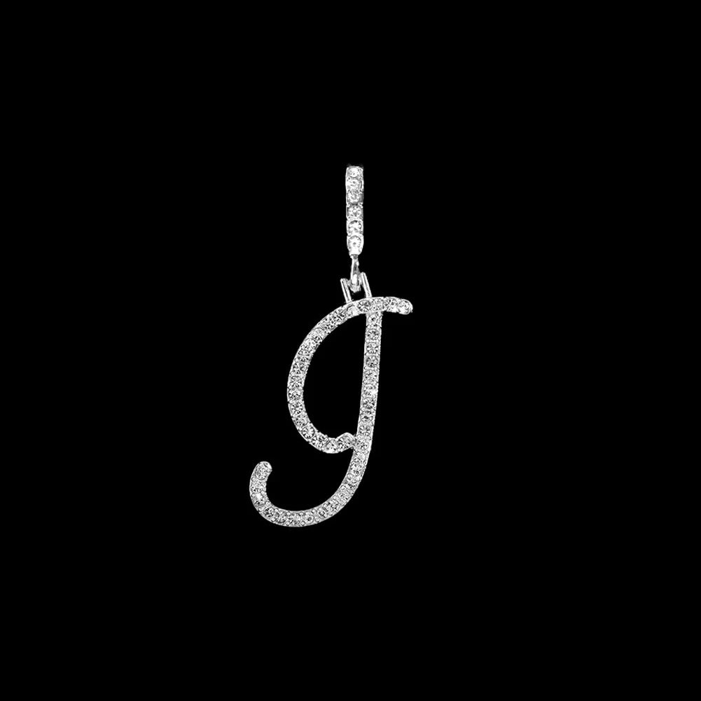 Crystal Initial Letter Necklace