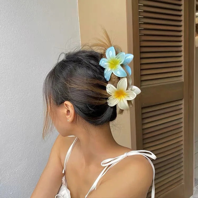 Floral Hair Claw Clip