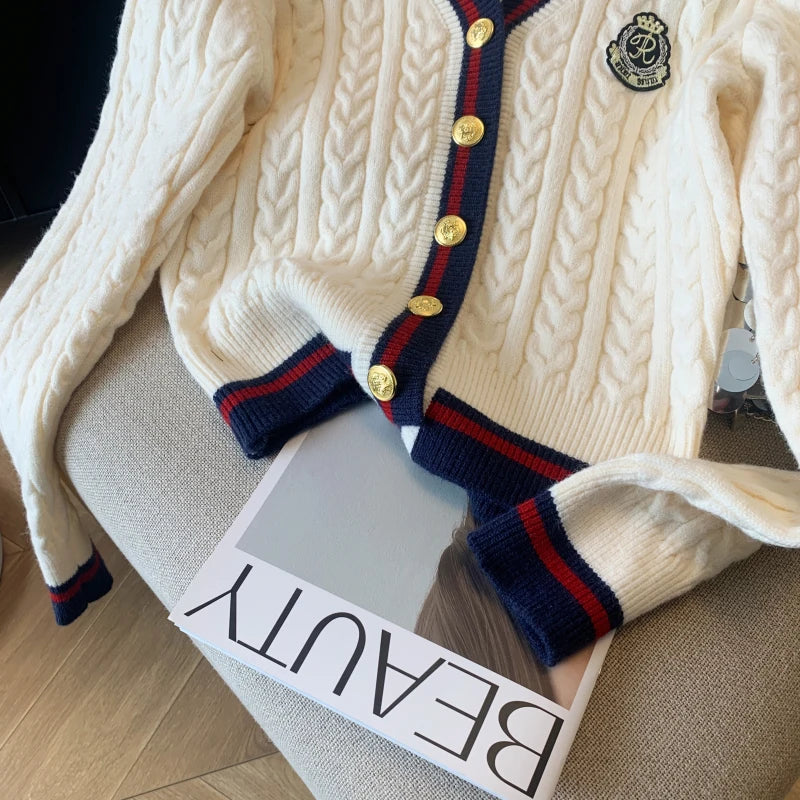 V-Neck Cashmere-Blend Pullover