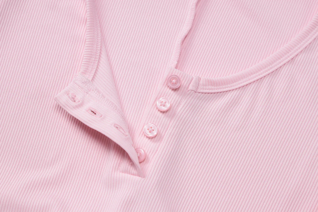 Hugcitar Spring Ribbed Solid Square Collar Long Sleeve Buttons Sexy Bodycon Skinny Playsuit Women Casual Romper Streetwear Sport