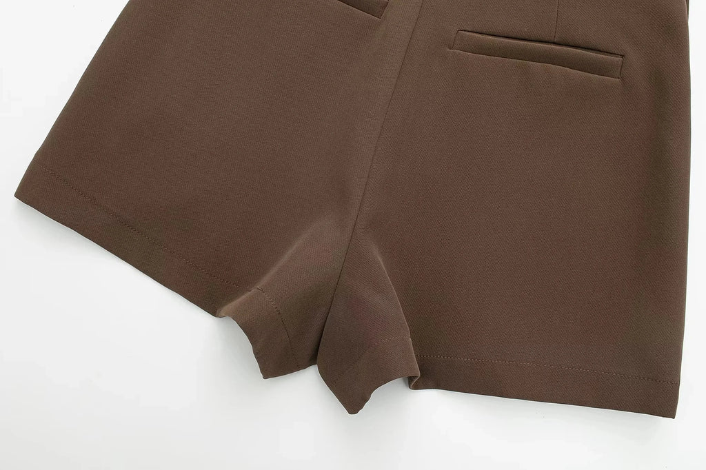 HXAO Women's Skirt Shorts Summer Beige Black Skirt Pants Woman Office High Waist Skort For Women Asymmetrical Pink Brown Skirt