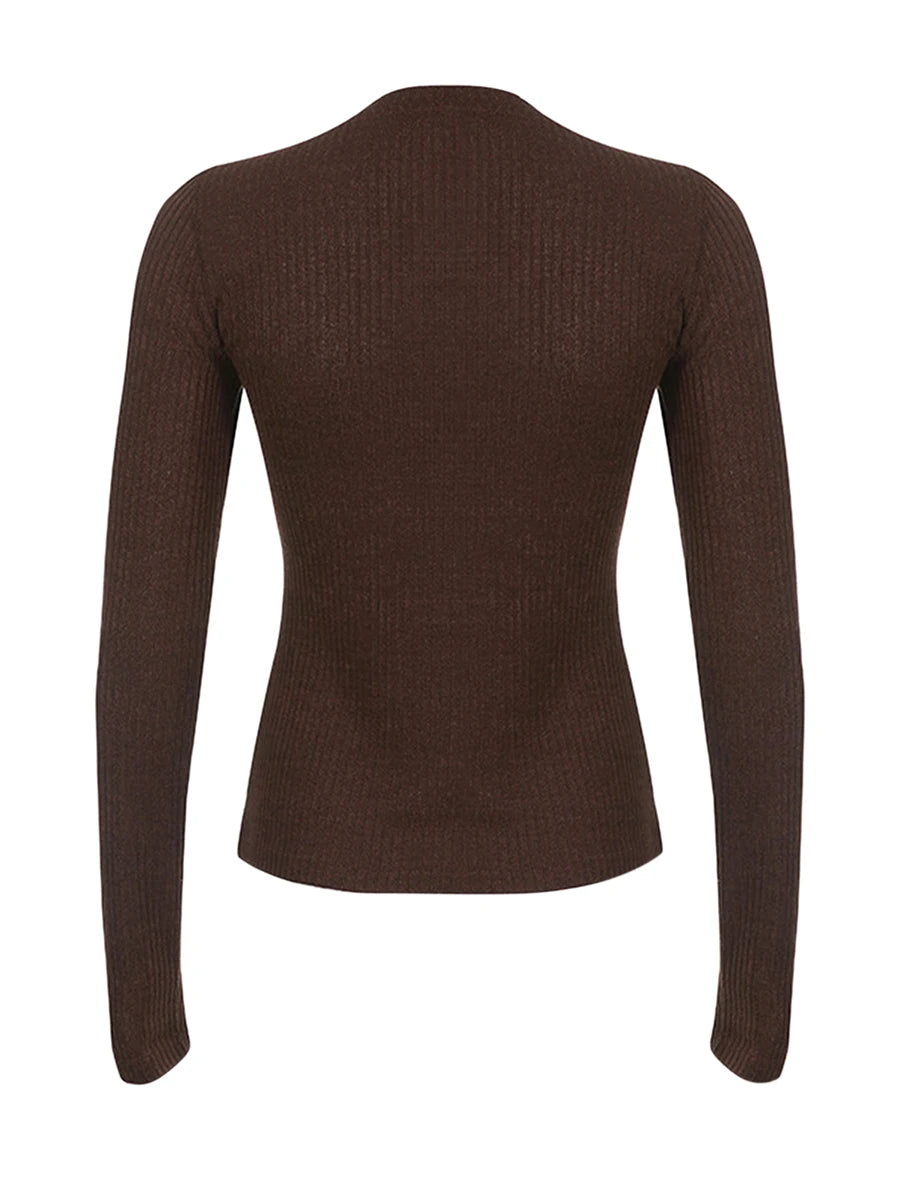 Lace Patchwork Bow Knit Top