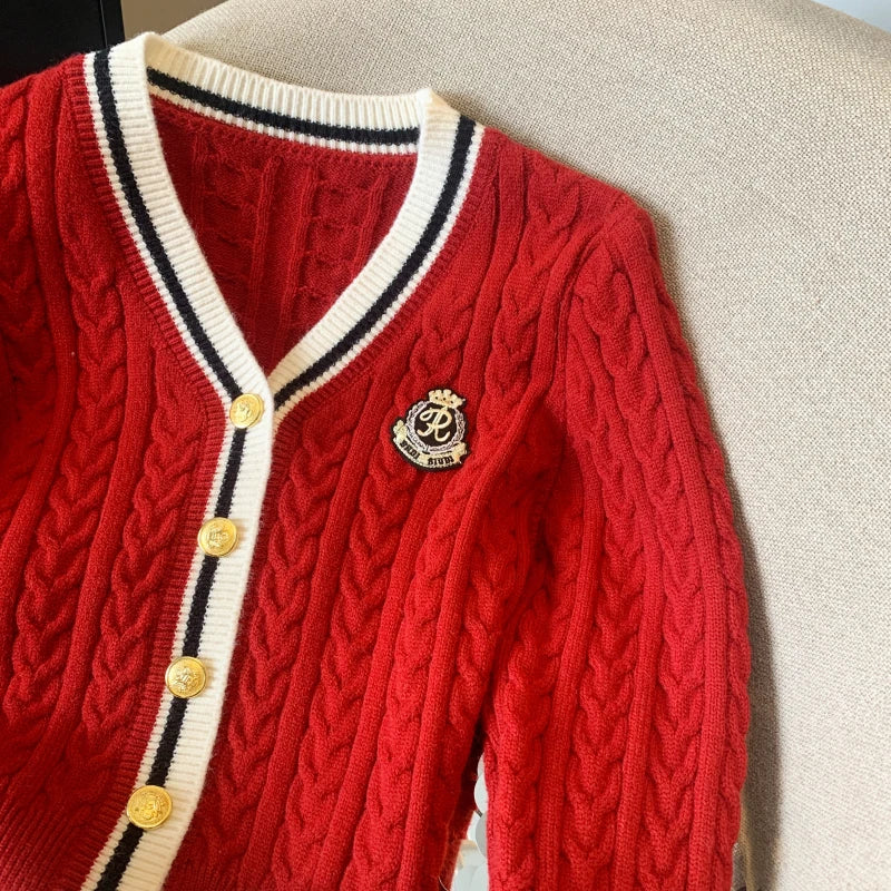 V-Neck Cashmere-Blend Pullover
