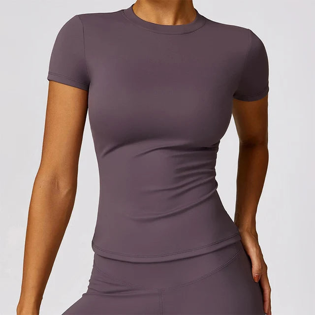 Slim Fit Short Sleeve Sports Tee