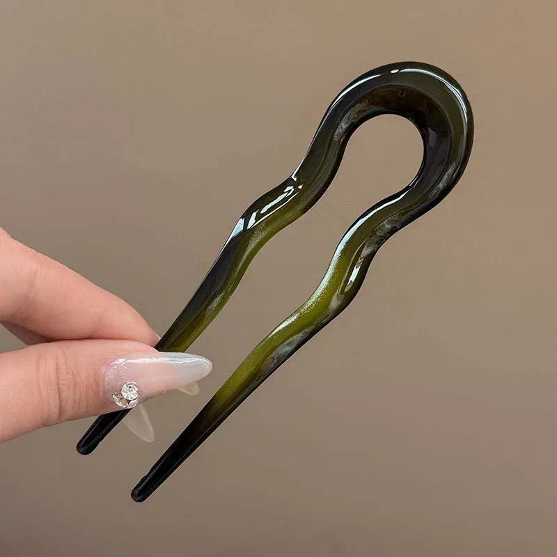 Tortoiseshell U-Shape Hair Fork