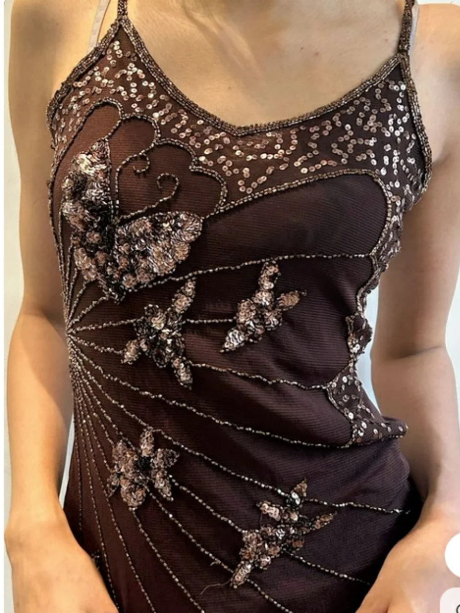 Sheer Lace Mesh Crop Top