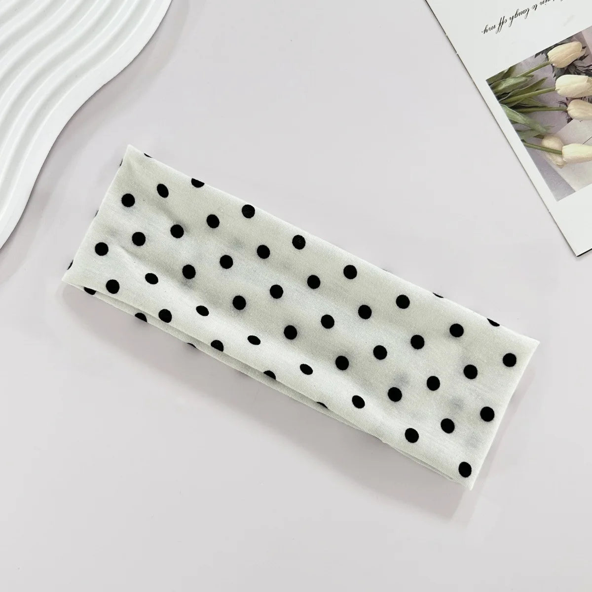 Polka Dot Elastic Headband