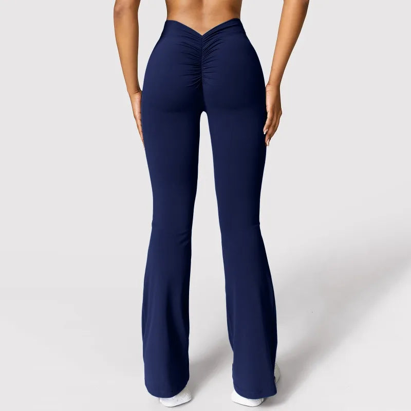 V-Back Flare Leggings