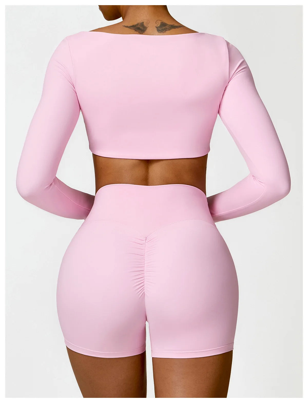 New Yoga Long sleeved Women's Outdoor Running Fitness Wear T-shirt Long sleeved Yoga Shirt Gym Push Up Workout Single Piece Top