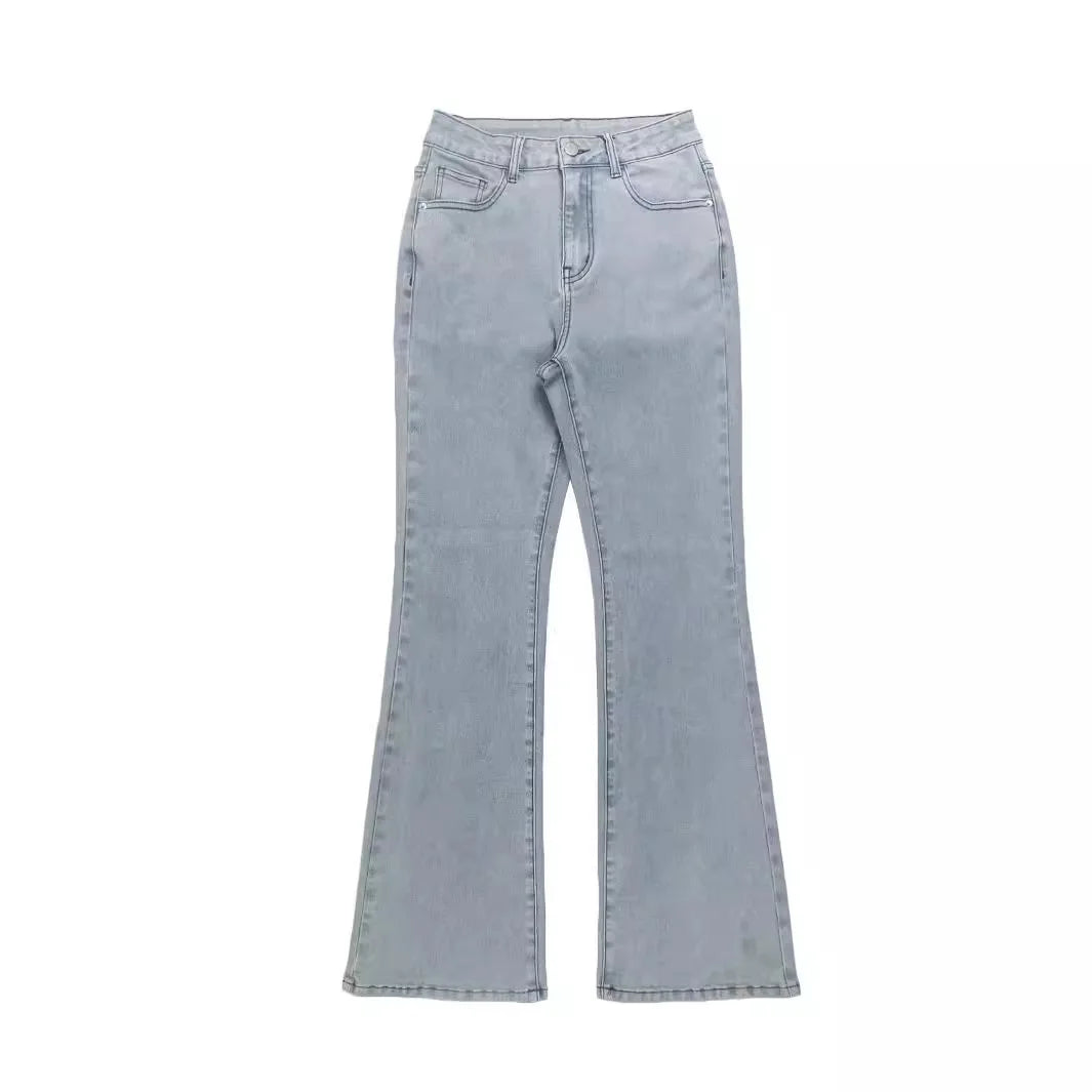 Saint Ivy Wide Leg Distressed Jeans
