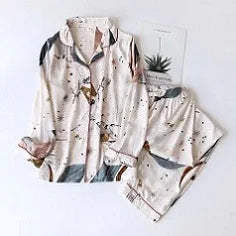 Crepe Cardigan Lounge Set