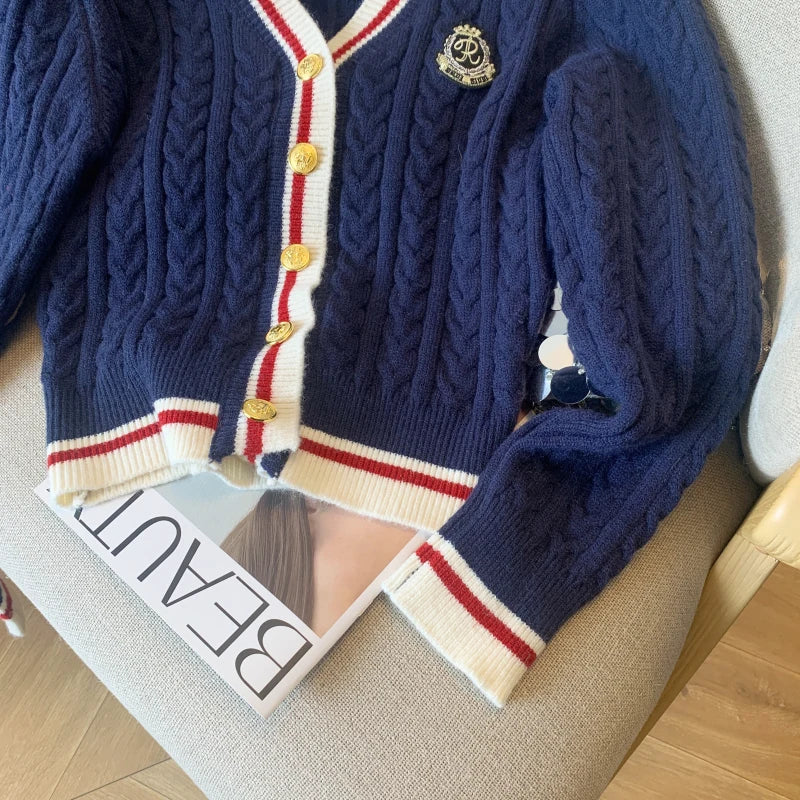 V-Neck Cashmere-Blend Pullover