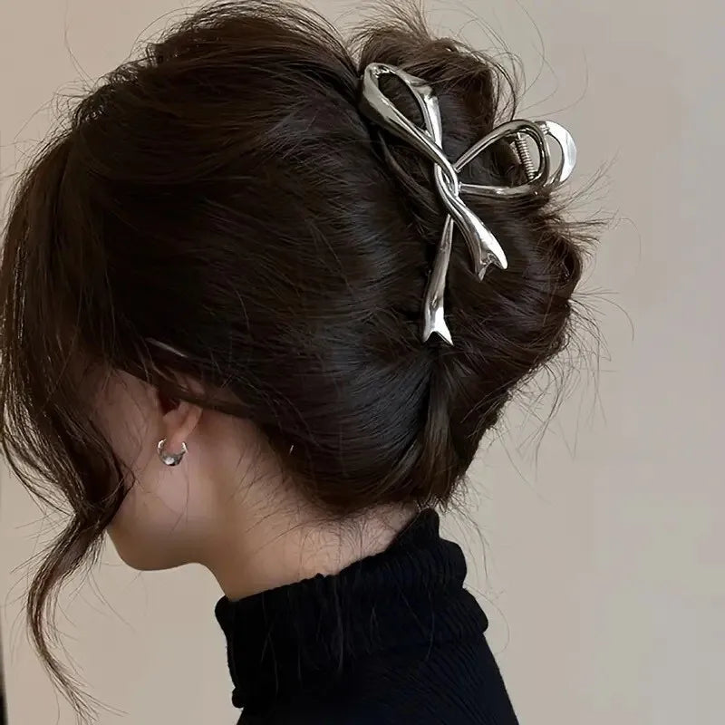 Geometric Metal Hair Claw