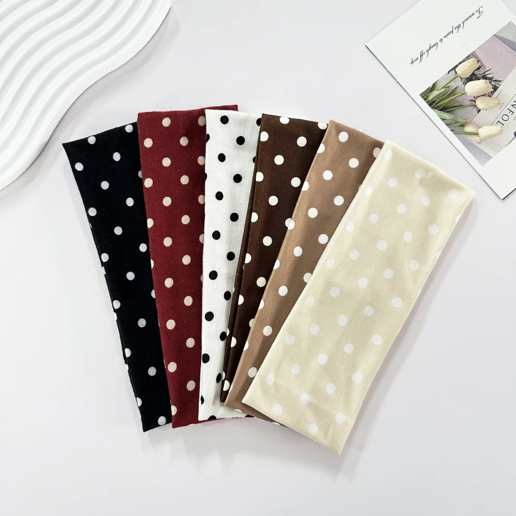 Polka Dot Elastic Headband
