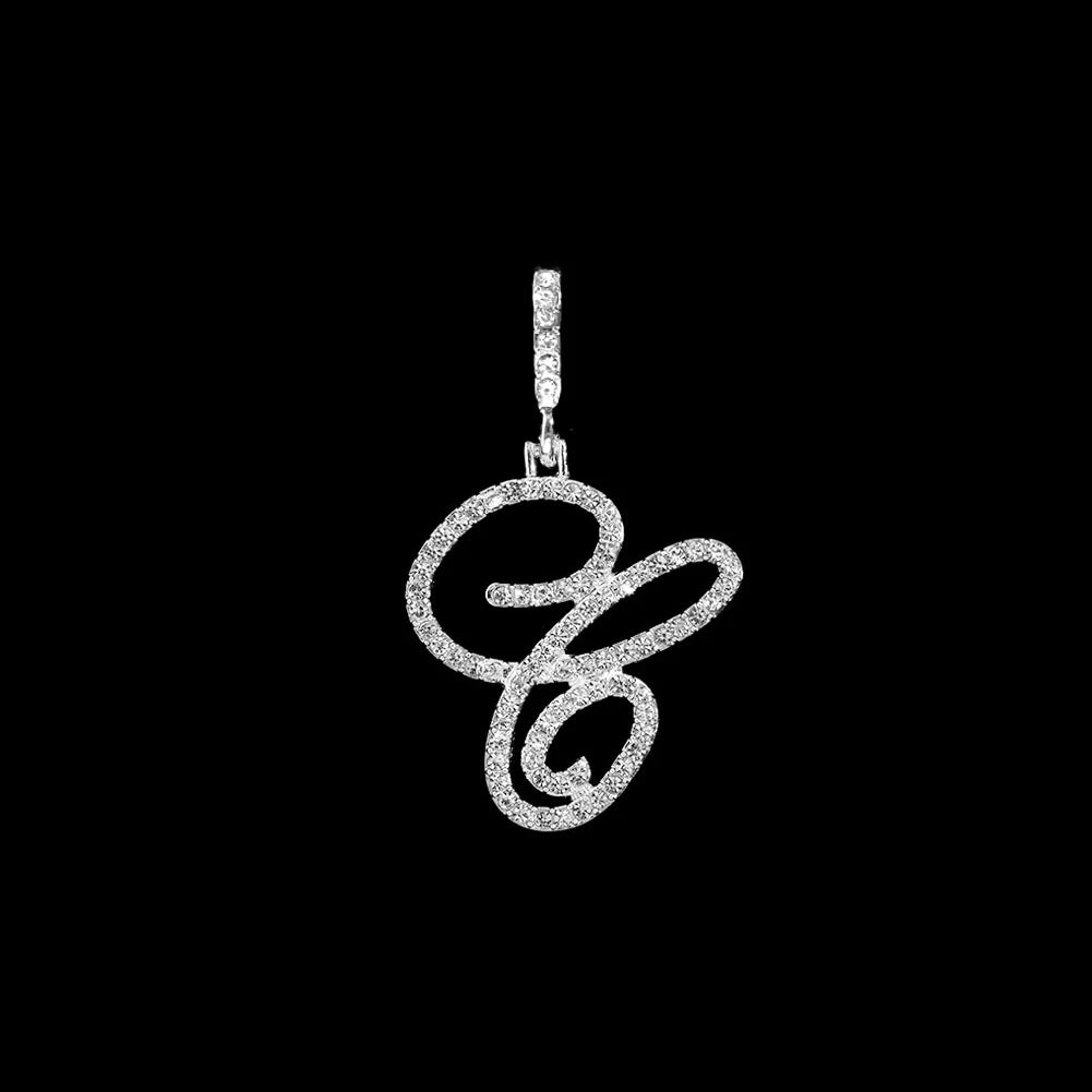 Crystal Initial Letter Necklace