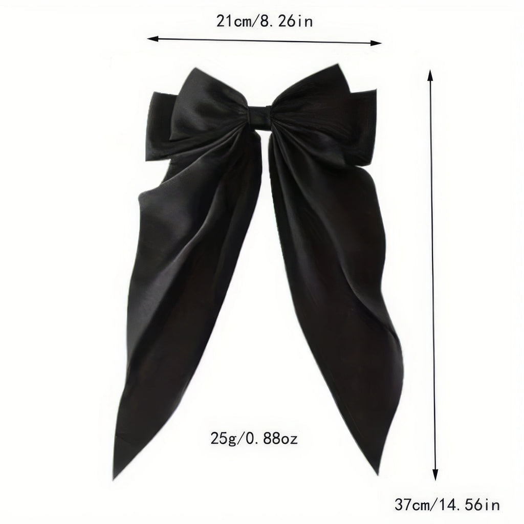 2 Women's Black and White Bow Hair Clips, Elegant Hair Accessories, Fashionable, Suitable for Daily Hair Accessories
