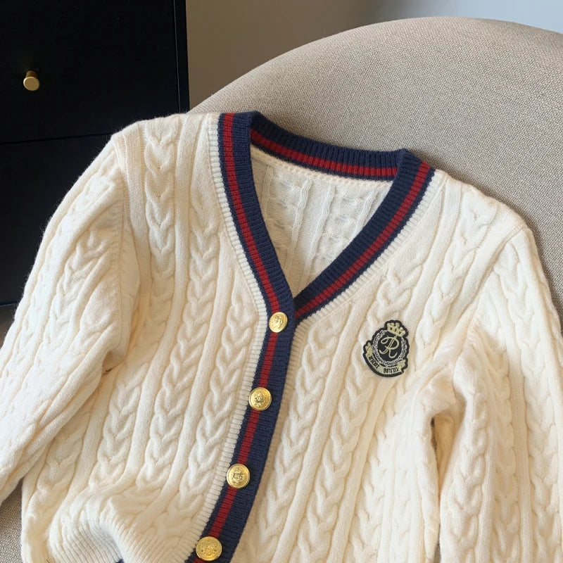 V-Neck Cashmere-Blend Pullover
