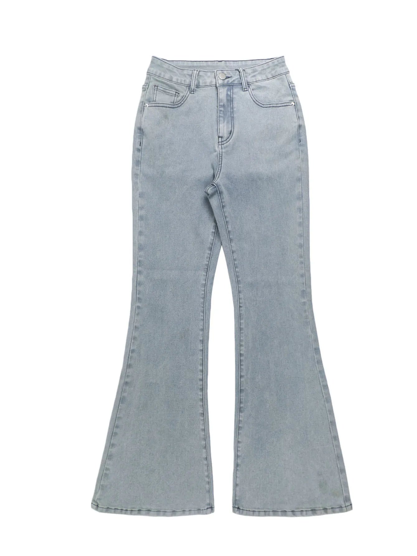 Saint Ivy Wide Leg Distressed Jeans