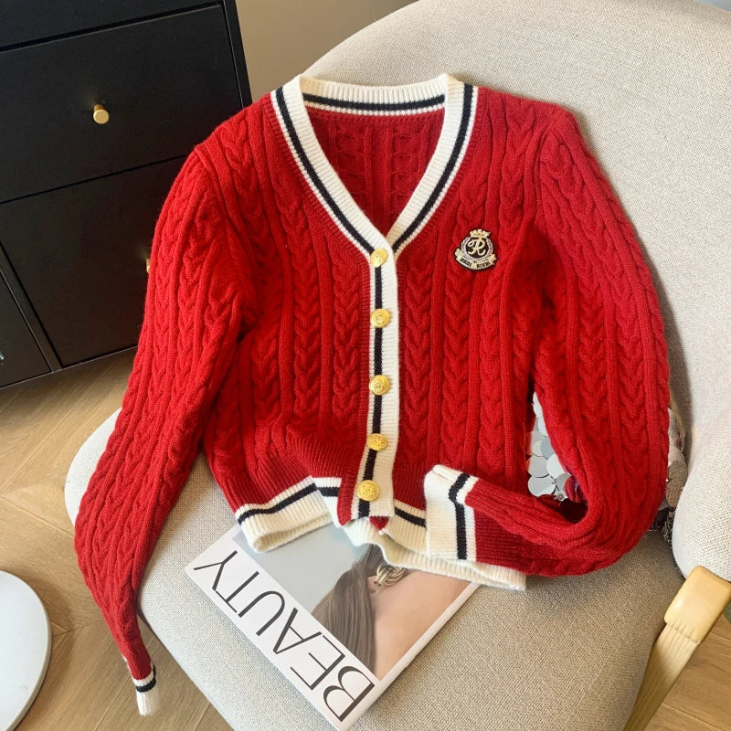 V-Neck Cashmere-Blend Pullover