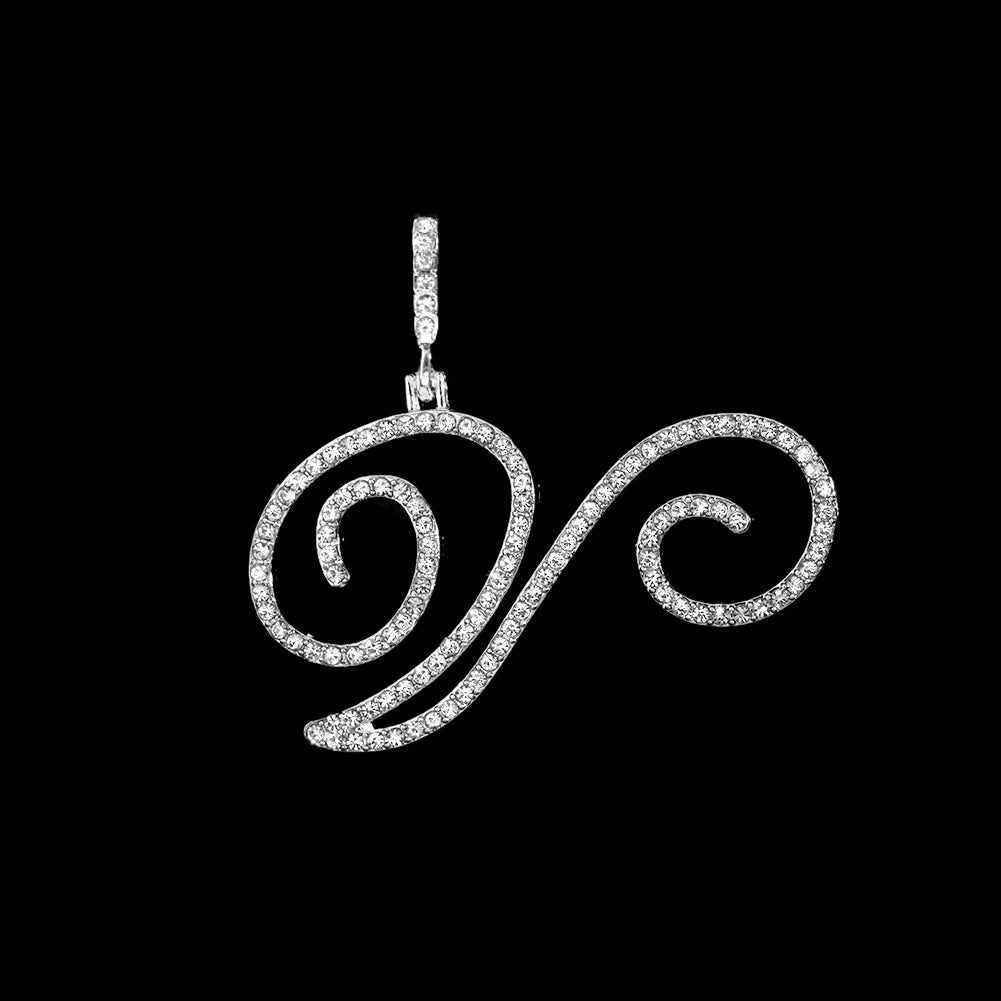 Crystal Initial Letter Necklace