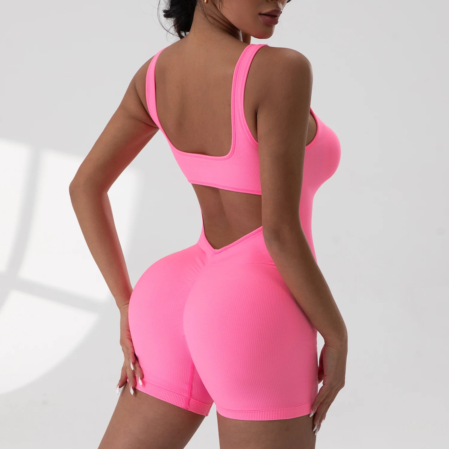 Scrunch V-Back Sports Jumpsuit