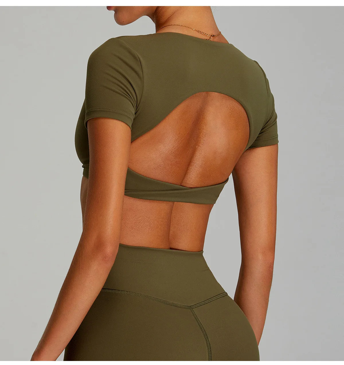 Open Back Crop Top