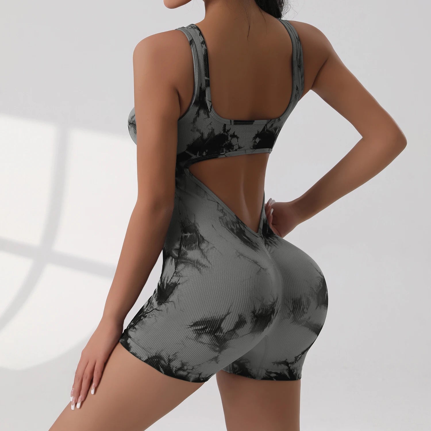Scrunch V-Back Sports Jumpsuit