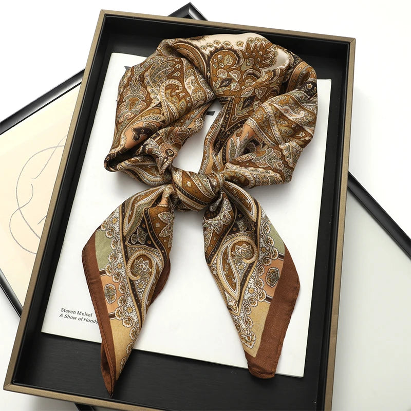 Bohemian Silk Square Scarf
