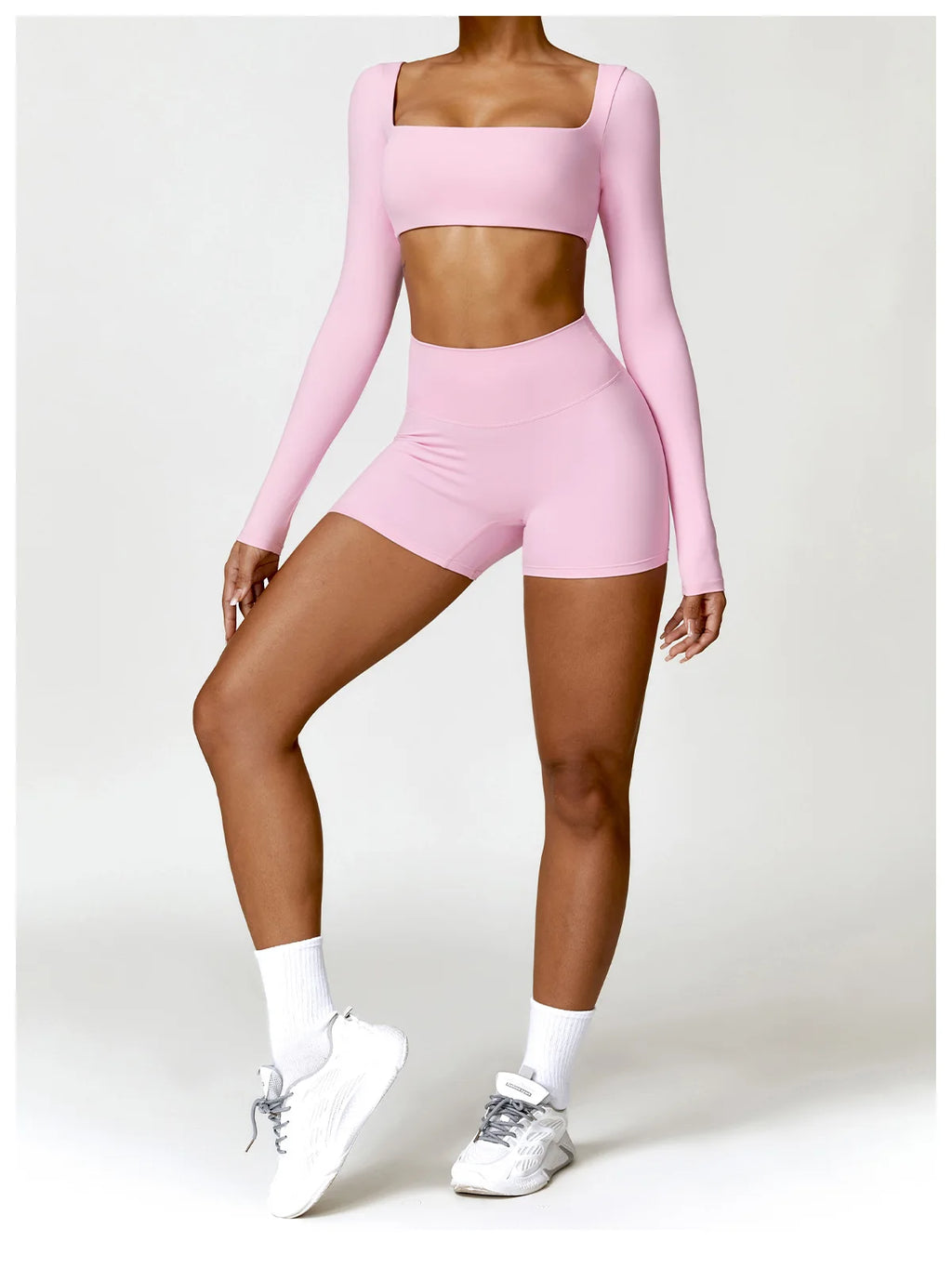 New Yoga Long sleeved Women's Outdoor Running Fitness Wear T-shirt Long sleeved Yoga Shirt Gym Push Up Workout Single Piece Top
