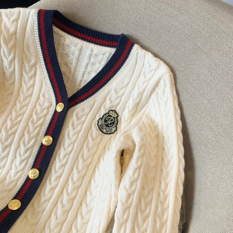 V-Neck Cashmere-Blend Pullover