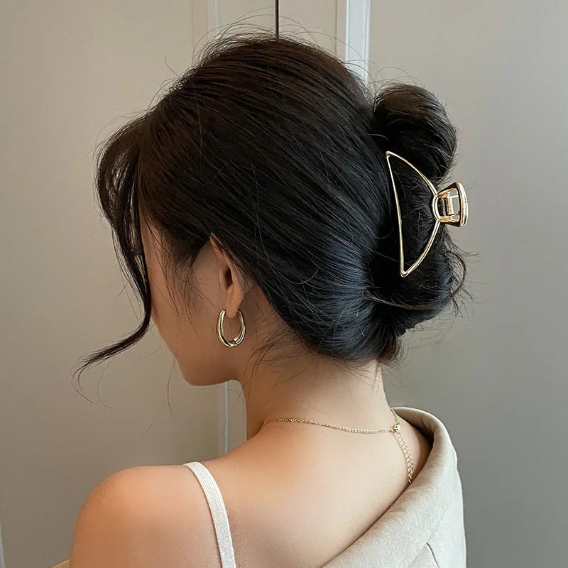 Geometric Metal Hair Claw
