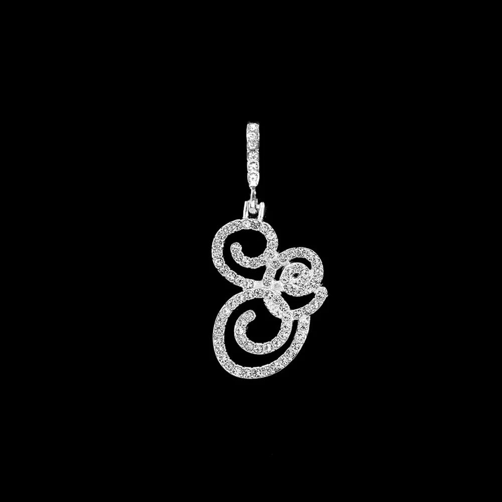 Crystal Initial Letter Necklace