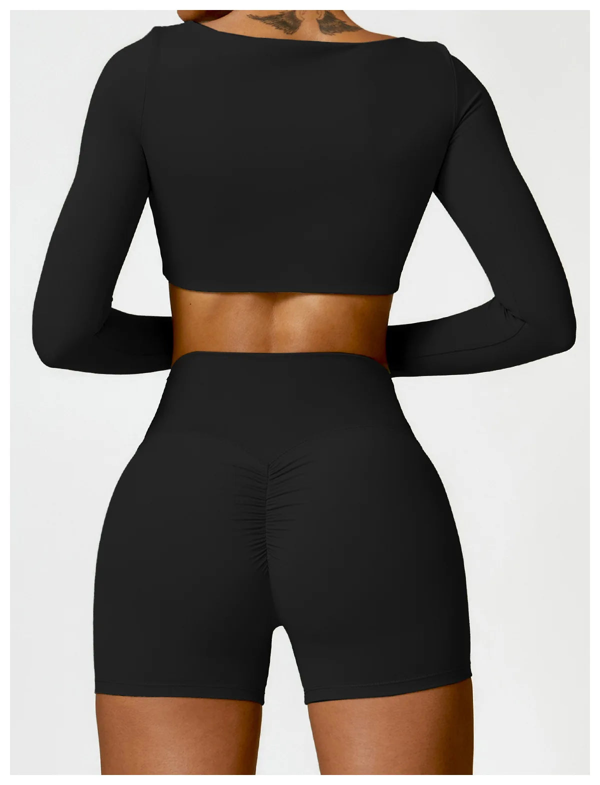 New Yoga Long sleeved Women's Outdoor Running Fitness Wear T-shirt Long sleeved Yoga Shirt Gym Push Up Workout Single Piece Top