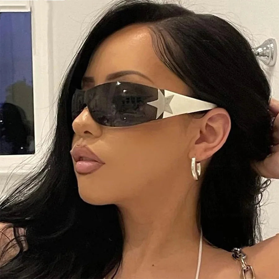 Y2K Star Rimless Sunglasses