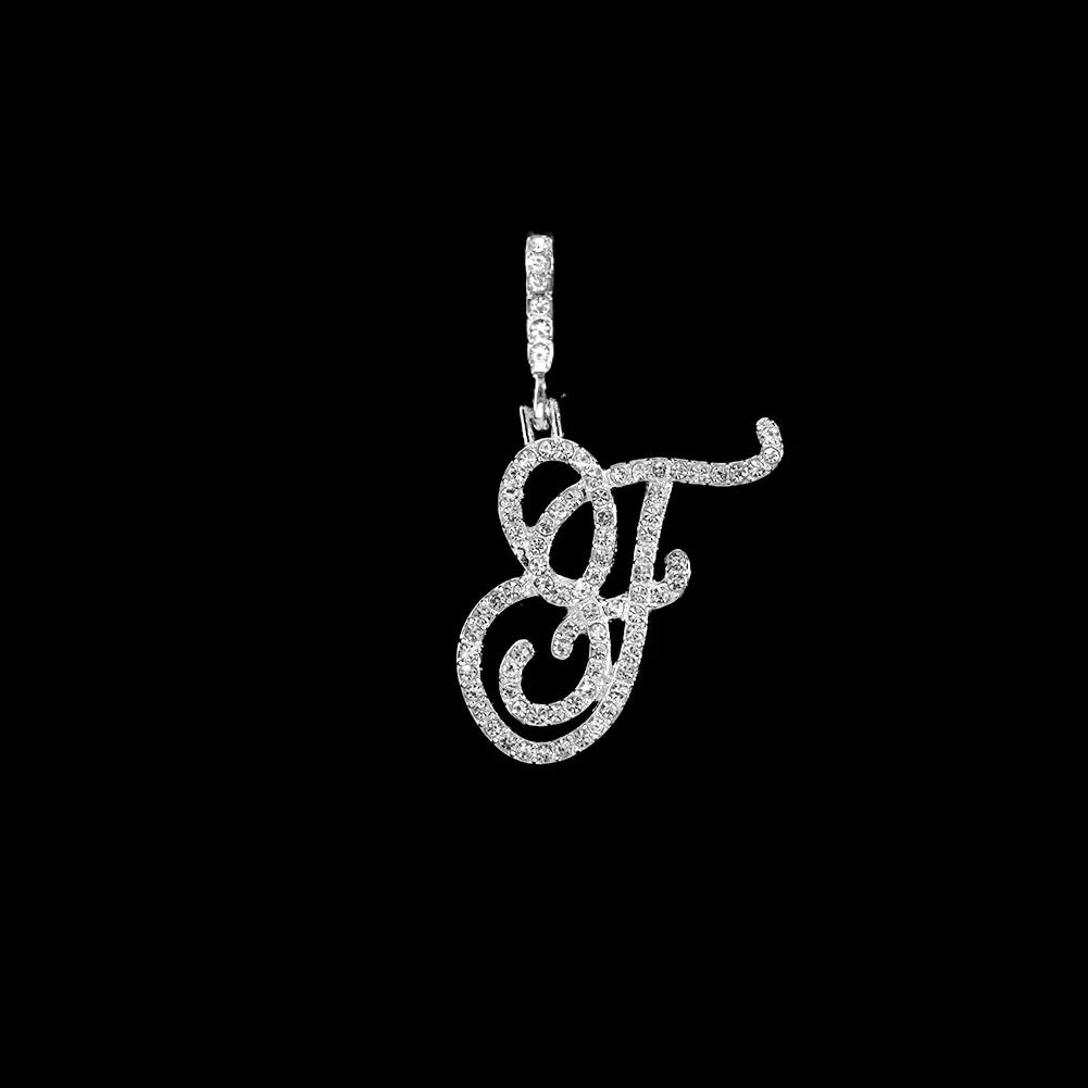 Crystal Initial Letter Necklace